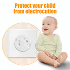 Weiße Schutzkappen für Steckdosen Babypflege Transparent Anti-Stromschlag Babystecker Steckdosenschutz