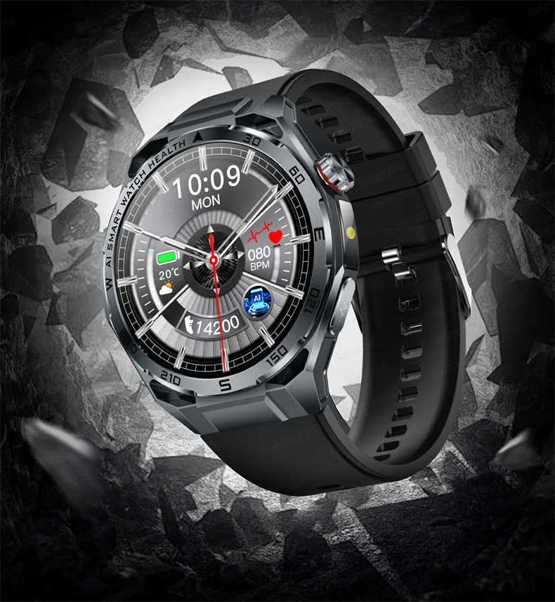 EKG High-End Gesundheits-Smartwatch Herren Blutdruck Lipide Blutsauerstoff Körperanalyse Harnsäure Gesundheitstracker Smartwatch Herren Damen