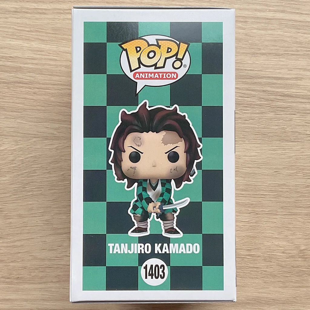Funko POP Original Echtes Demon Slayer Anime Figur Tanjiro Kamado 1403 Actionfigur Spielzeug für Jungen Mädchen Geschenkmodell