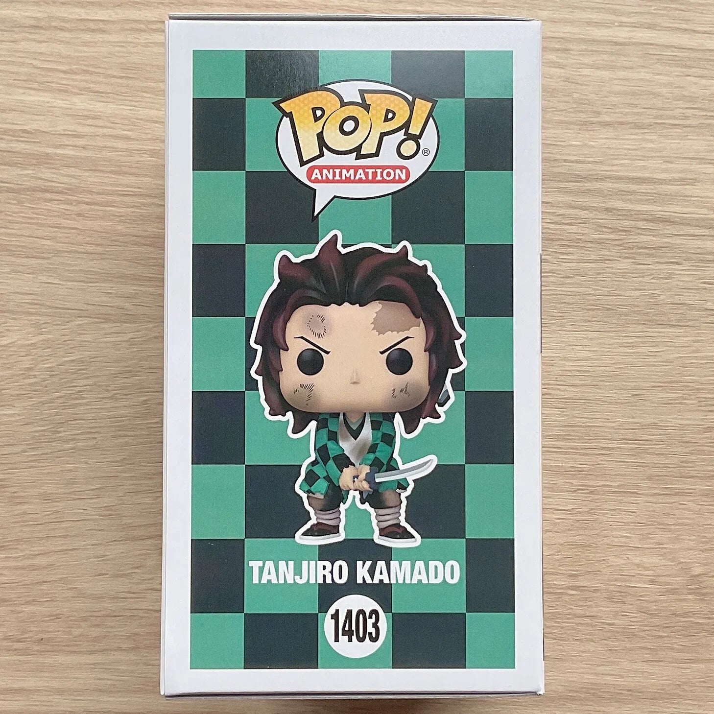 Funko POP Original Echtes Demon Slayer Anime Figur Tanjiro Kamado 1403 Actionfigur Spielzeug für Jungen Mädchen Geschenkmodell