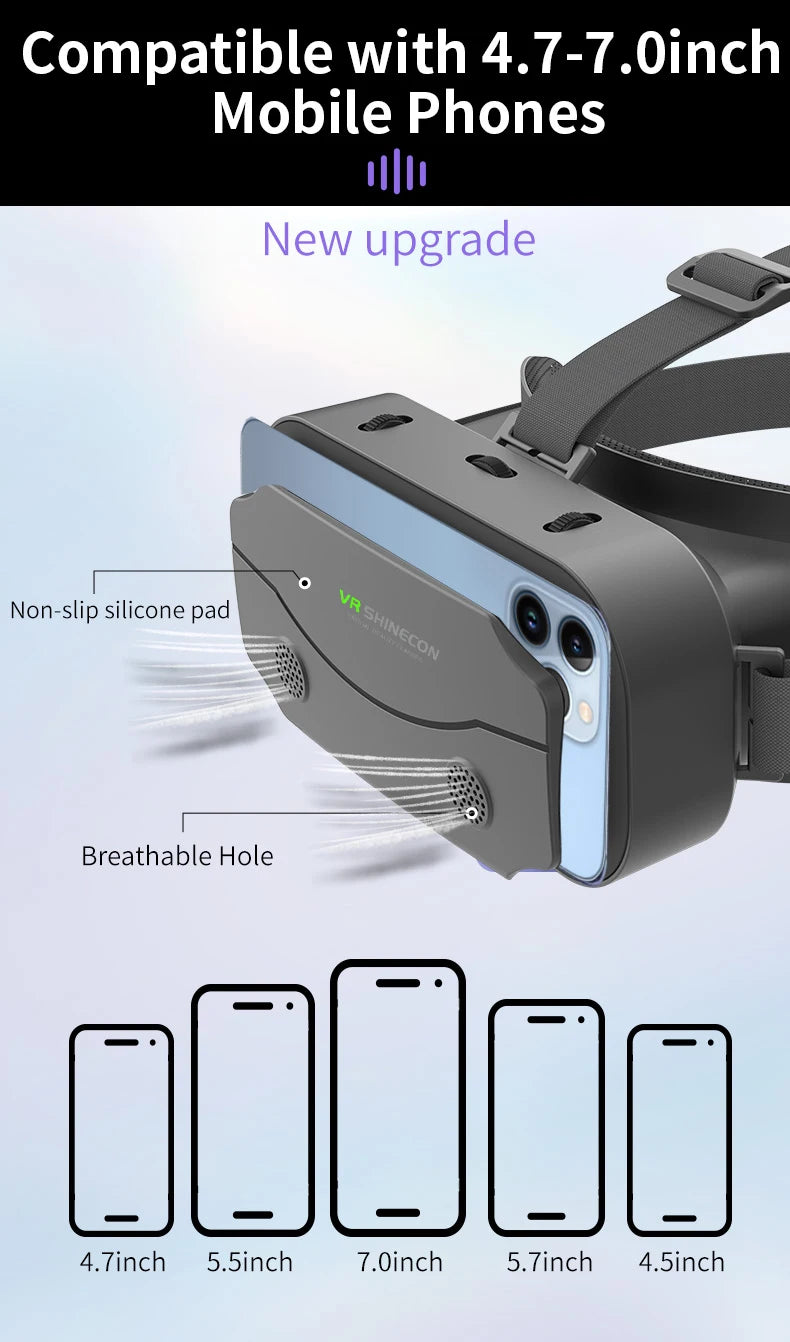 VR Brille 3D Virtual Reality Headset Geräte Helm Linsen Goggles Smart Für Smartphones Handy Mobil Spiel Viar Viewer Set