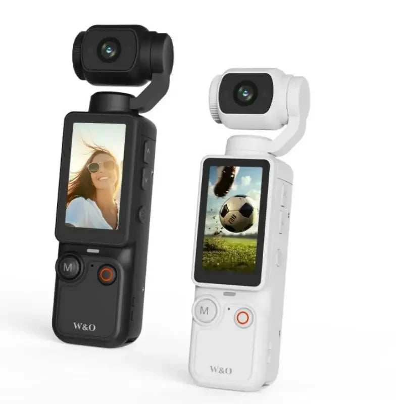 4K HD-Videokamera mit 1,9" CMOS, wiederaufladbar über USB, 180° drehbarer Action-Camcorder für Vlogging, Live-Streaming Hauptbild