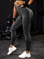 Women Seamless Yoga Leggings High Waist Push Up Tights For Gym Workout Running Fitness Daily Wear
