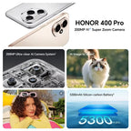 HONOR 400 Pro 5G, EU-Version, 5G Smartphone, 200MP Ultra-Clear AI Hauptkamera, Qualcomm Snapdragon 8 Gen 3, 5300mAh Akku