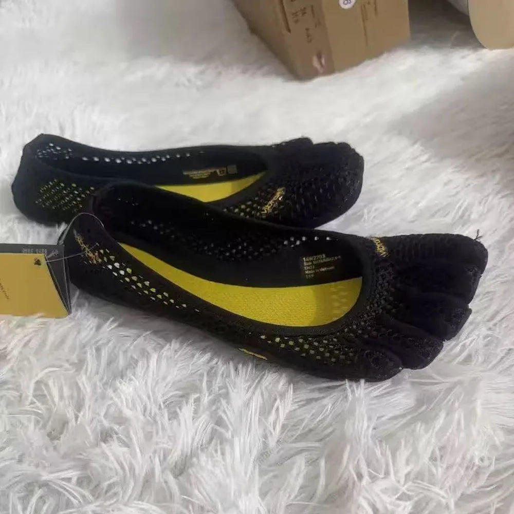 VI-B Damen Klassische Professionelle FiveFingers Schuhe Fitness Yoga Tanz Weiche Sohle Rutschfest Schnelltrocknend Sport Split-Toe-Sneaker