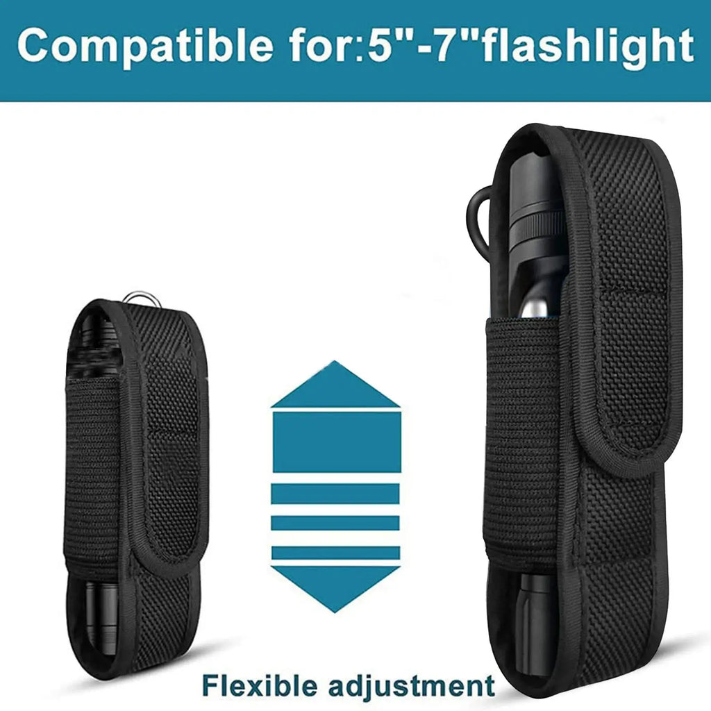 Taschenlampen-Hülle Taschenlampen-Etui LED-Taschenlampen-Hülle LED-Taschenlampen-Nylonschutzhülle für Jagd Camping Outdoor Wandern