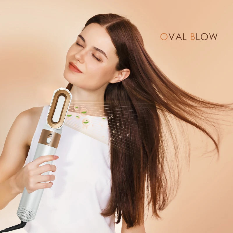 5-in-1 Haartrockner-Heißluftbürsten-Set, professioneller Lockenstab, Haarglätter, Styling-Werkzeug für professionelle Haartrockner im Haushalt