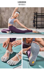 VI-B Damen Klassische Professionelle FiveFingers Schuhe Fitness Yoga Tanz Weiche Sohle Rutschfest Schnelltrocknend Sport Split-Toe-Sneaker