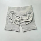 Impact Shorts 4.5" Nahtlos, hochelastisch, niedrig gerippter Bund, dezenter Po-Kontur-Shorts, Fitness Workout Yoga Gym Shorts