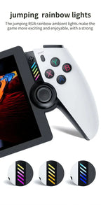 M28 Retro Handheld-Videospielkonsole, 7,1-Zoll-Bildschirm, über 30 Emulatoren für PS2/PS1/PSP, 3D-Dual-Analog-Sticks [God of War Klassiker