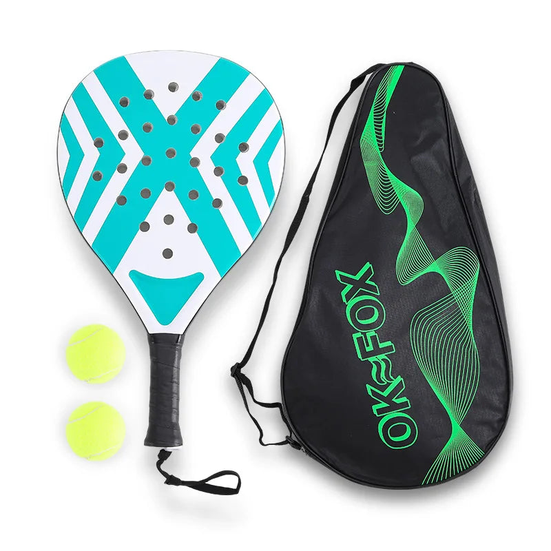 Padel-Tennisschläger Strandtennisschläger Carbonfaser Leichte Tennisschläger Outdoor-Sport Herren- und Damen-Leuchtschläger