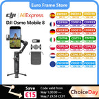 DJI OM8 Osmo Mobile 8 Smartphone-Gimbal-Stabilisator 3-Achsen-Handy-Gimbal Original Brandneu OM8
