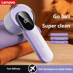 Lenovo Fusselentferner Kleidung Haarbällchen Trimmer Kleidung Pullover Stoffrasierer LED-Anzeige 6 Klingen Tragbare Stoffentfernungsmaschine