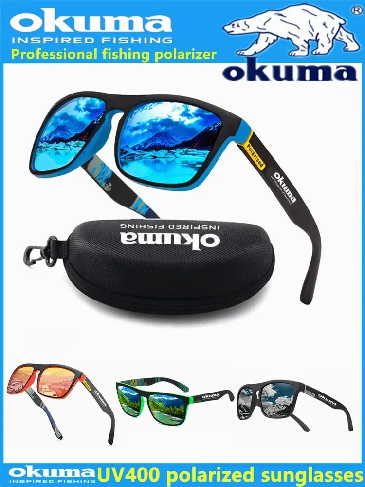 Okuma polarisierte Sonnenbrillen UV400 für Herren und Damen Outdoor-Jagd, Angeln, Autofahren, Radfahren, Sonnenbrillen, optionale Box