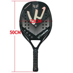 Camewin 3K Beach Tennisschläger, Vollcarbon, raue Oberfläche, Outdoor-Sport-Schläger für Herren, Damen, Erwachsene, Tennisschläger, Neu