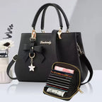 Neue koreanische Version trendige Herbst- und Winter-Schleifen-Damenhandtasche tragbare Umhängetasche Killer Bag Muttertasche großes Fassungsvermögen