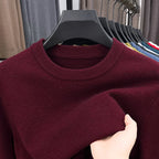 2025 Neuer Herren-Freizeitpullover Rundhals Langarm Strickpullover Rautenmuster Mode Vielseitiges Oberteil 2029