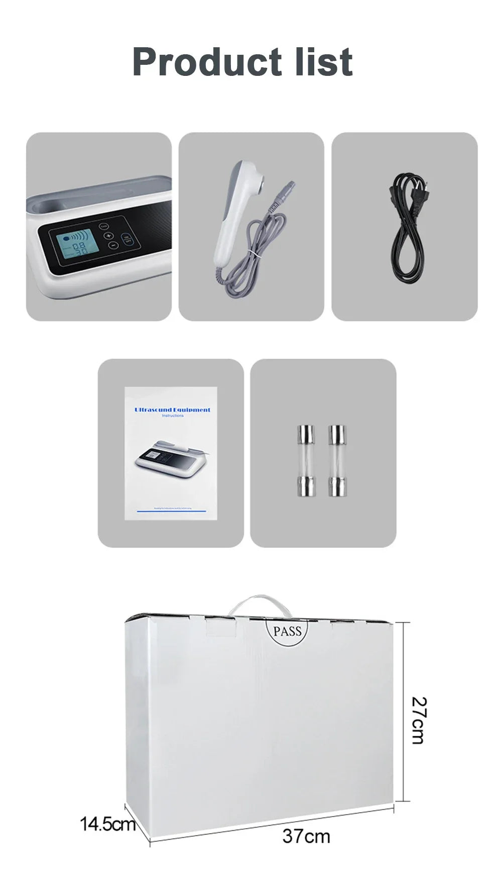 Ultraschall-Therapiegerät zur Schmerzlinderung Muskel- und Gelenkmassage Medikamentenfrei Ultraschall 1MHz Physiotherapiegerät LCD-Bildschirm