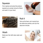 30ml/500ml 3-in-1 Schnell-Haarfärbeshampoo Naturschwarz Kräuter-Haarfarbe Feuchtigkeitsspendend Milde Haarfärbe-Pflegespülung Haarpflegeprodukte