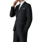 S-8XL Anzug Herrenmode Casual Outdoor (Blazer + Hose) Gentleman Business Hochzeit Slim-fit Formeller Britischer Stil Hochzeitsanzug
