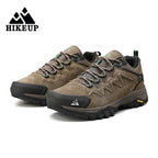 HIKEUP Leder Herrenschuhe für Herren Freizeitschuhe Mode Wasserdicht Winter Luxus Designer Marke Arbeitsstiefel Herren Rutschfeste Sneaker