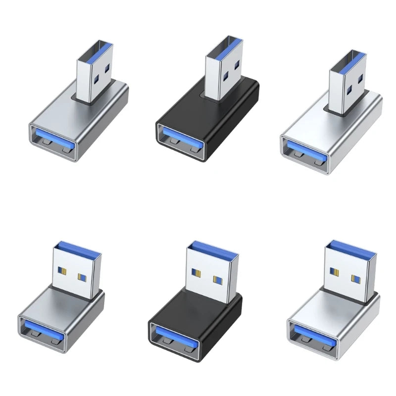 90 Degree Left Right Up Down Angled USB 3.0 A Male to Female Extension Connector Adapter for Laptop PC USB Chargers Converter Hauptbild