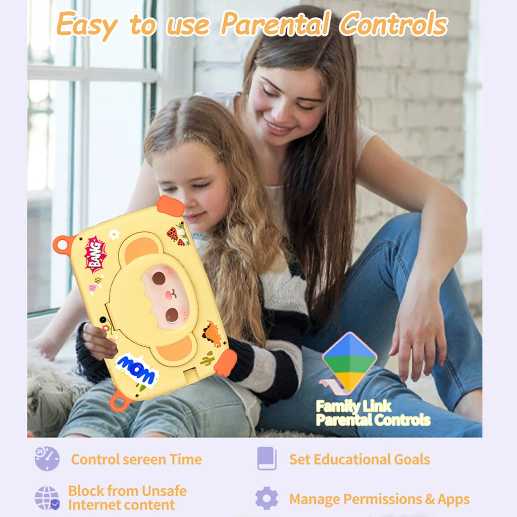 2026 Globale Version 7 Zoll 5G WiFi Kinder-Tablet Quad Core 4GB RAM 64GB ROM Dual Kameras Kindergeschenke Tablets Android 13.0