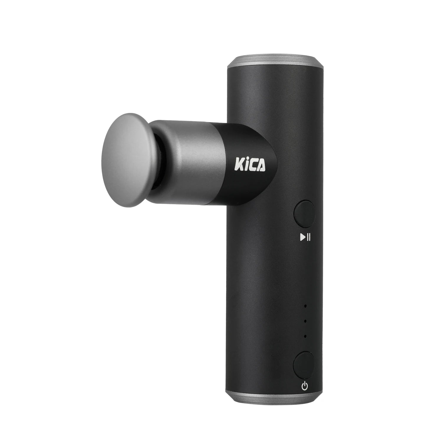 KiCA Mini 2 Faszienpistole 4 Gänge Aluminium Tragbar 3000 U/min Tiefen-Hochgeschwindigkeit 3 Massageköpfe Pistole für Sport, 195g