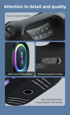 ZEALOT ZE21 250W kabelloser Lautsprecher, tragbar für Outdoor, 48000mAh lange Akkulaufzeit, mit RGB-Farblichtern, bis zu 18 Stunden Wiedergabezeit.