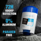 72h Langzeit Deodorant Herren, Aluminiumfrei Frischer Duft, Pure Sport für Fitnessstudio & Training, Achselgeruchsentfernung, Keine Flecken