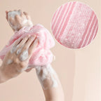 Neues japanisches sanftes Badewaschmittel Nylon Badetuch Rücken Peeling Peeling Duschbürste Schwamm Körper Badezimmerzubehör