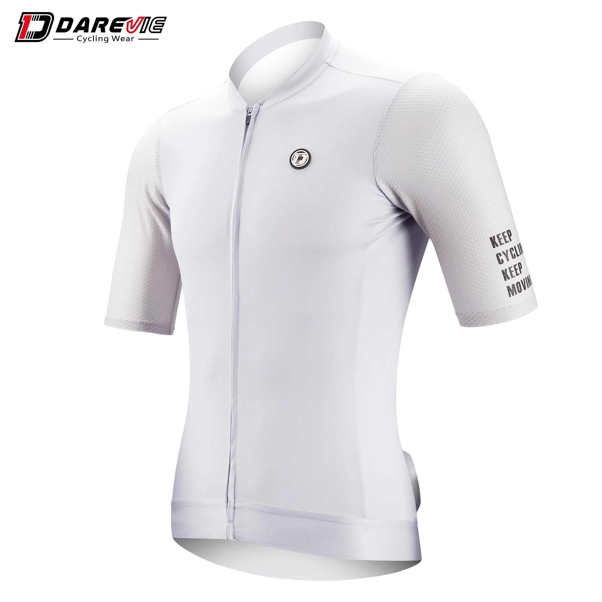 DAREVIE Radtrikot SPF 50 UV-Schutz Trainingsniveau Slim Fit Kleine Größe Herren Damen Mann Fahrradtrikot Radsport-Trikot