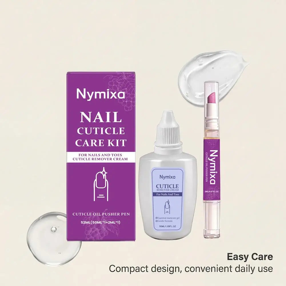 1/2er-Set Nagelhäutchenpflege-Kit, Nagelhaut-Erweichungsöl, Nagelhautentferner für Gel, überwachsene Nagelhaut erweichen, Peeling für Nägel