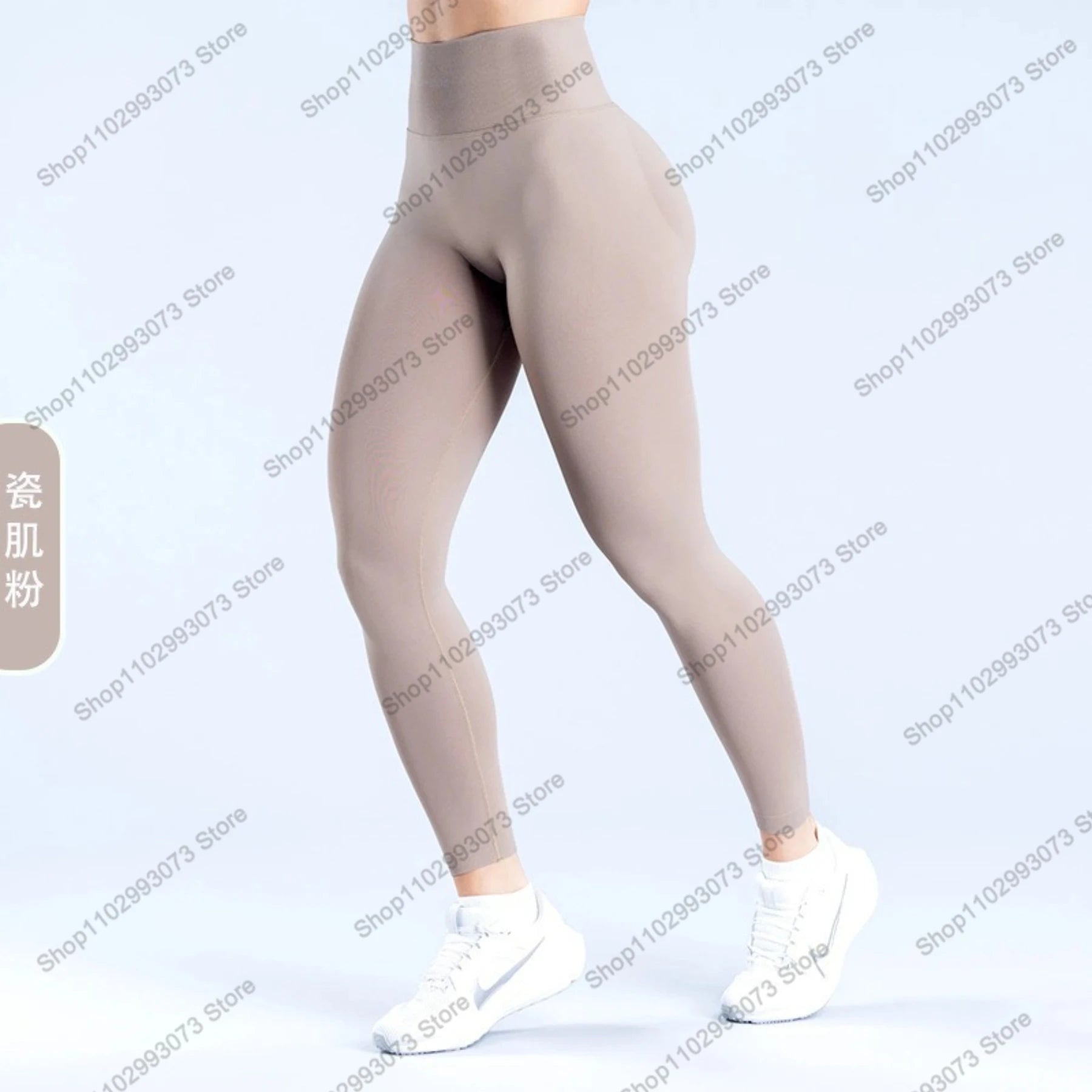Damen High Waist Nahtlose Yoga Leggings Bauchkontrolle Po-Lifting Workout Hose Weiche Athletic Leggings für Fitnessstudio Fitness Laufen