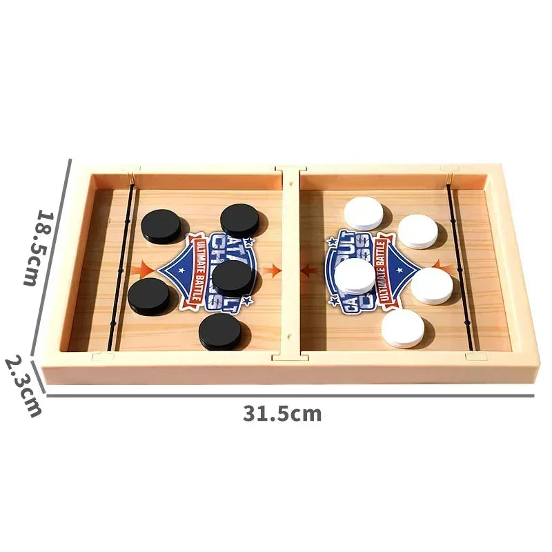 Fast Sling Puck Spiel Schleuder-Schach Tischschach Puzzle Partyspiel Erwachsener Kind Familienspiel Desktop-Battle-Brettspiele