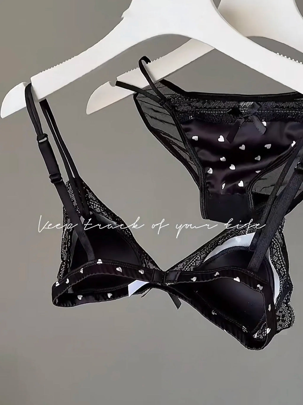 Französischer Stil Süßer Triangel-BH Lingerie Set Damen Satin Spitze Drahtlos Kleiner Busen Raffiniert Dünner Stoff Sexy Weiche Unterwäsche S-XL
