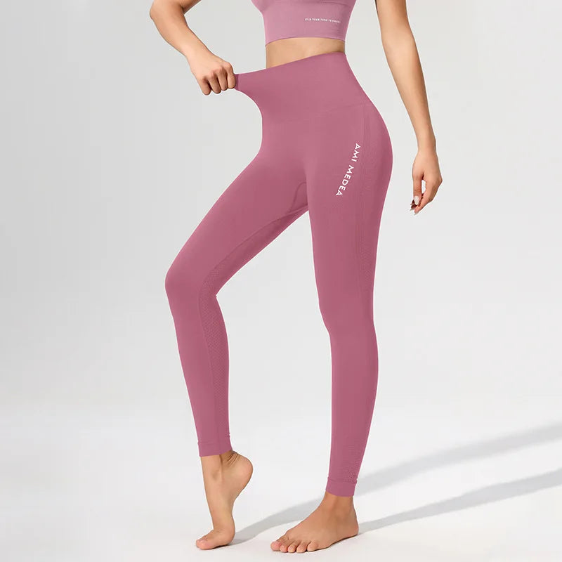Pfirsich Lift Hüfte Hohe Taille Yogahose Damen Stretch Eng Trainingshose Laufen Sexy Fitnesshose