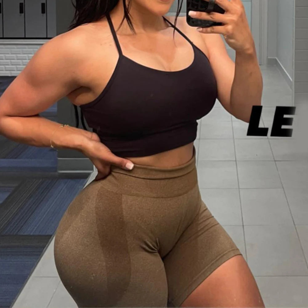 Contour Seamless Shorts for Women Yoga Shorts Push Up Booty Workout Gym Shorts Fitness High Waist Sports Short Women Clothing