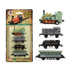 Auto Fahrzeuge Retro Dampfzug Rückziehmodell Diecast 1:60 Legierung Spielzeugzug Kinder Spielzeug Set für Jungen Geschenke Kindergeburtstag