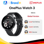 Globale Version OnePlus Watch 3 43mm Smartwatch 1.32 Zoll AMOLED Display Bis zu 60 Stunden Akkulaufzeit Wear OS by Google GPS NFC