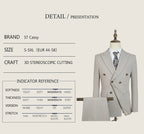 ST Cassy Dunkelblau Eleganter Herrenanzug 2-teiliges Set Moderne Hochzeitsanzüge für Herren Stilvoller Business-Büroanzug