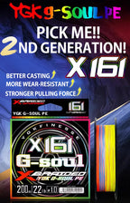 NEU YGK G-Soul PE Angelschnur X16 Geflochten 300/500M für Angelausrüstung Karpfen Multifilament Stark Geflecht Verkabelt PE
