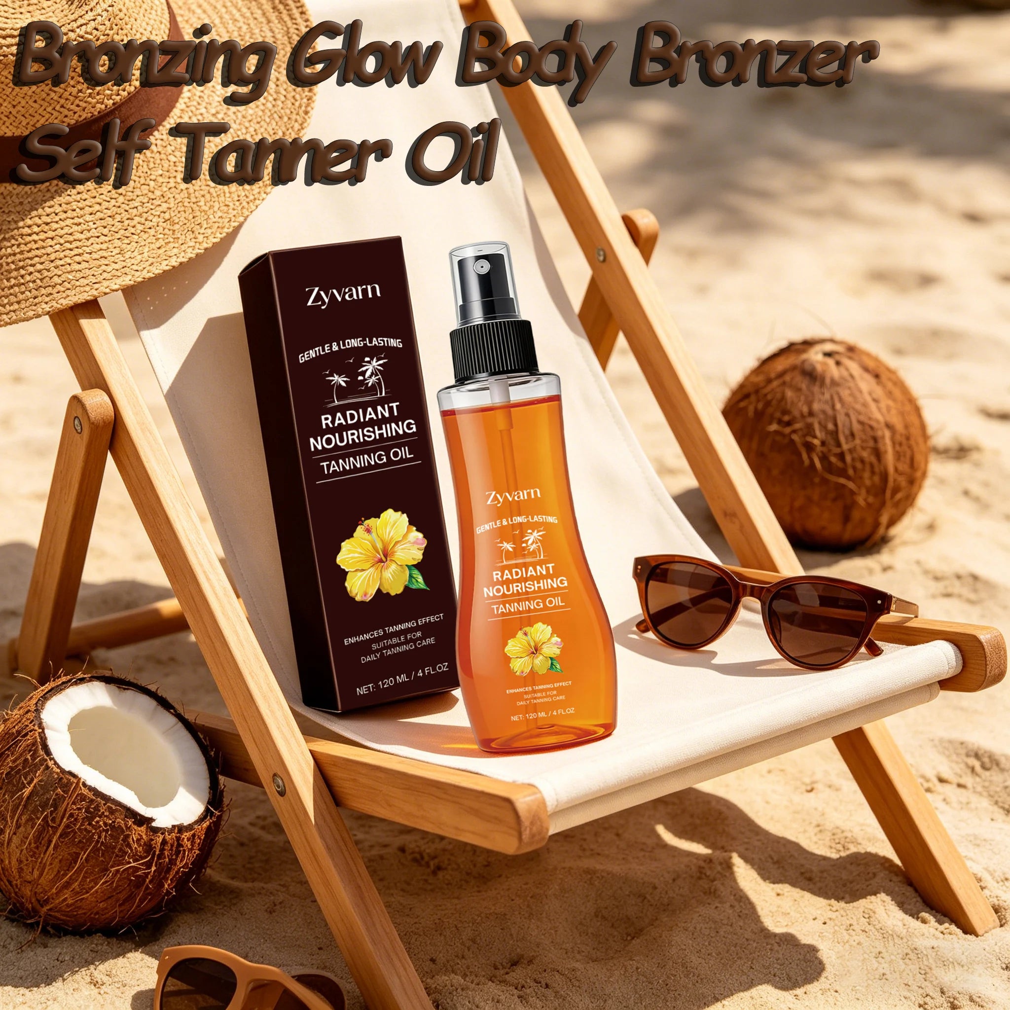 Sonnenbräunungsöl Pflegendes Bräunungsöl Für Eine Langanhaltende Sommerliche Bräune Feuchtigkeitspendende Hautpflege Für Outdoor-Sonnenbäder Am Strand