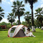 5-8 Personen Schnellaufbau-Wurfzelt wasserdichtes Campingbootzelt Outdoor-Zelt vollautomatisch Pop-Up