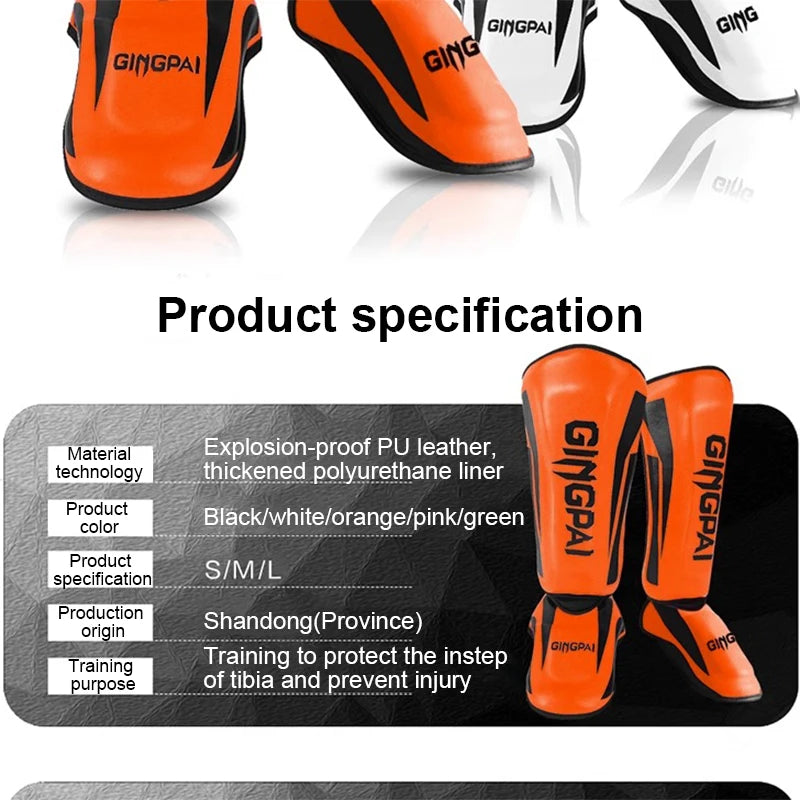 Kickboxen Boxen Schienbeinschoner Muay Thai Kampfsport Sanda Wushu Beinschutz Taekwondo Knöchelschoner