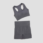 WAREBALL 2/3/4-teiliges Nahtloses Yoga-Set Sportkleidung Yoga-Anzüge für Frauen Fitness-Set Trainingsanzüge Sport-BH Gym Leggings