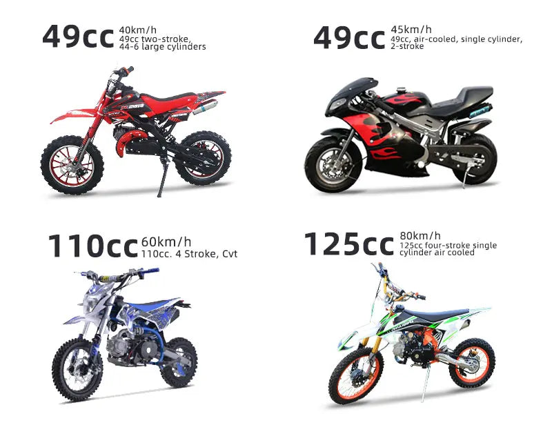 49cc Motorräder Cross Motorrad Mini Kinder Dirt Bike Minimotor mit CE Dirt Bike Einzylinder, luftgekühlt