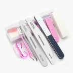 8-teiliges Nagelfeilen-Set 100/180 Nagelschleifpuffer Professionelle Maniküre-Feilen Make-up Pediküre-Bürsten Werkzeug Verlängerungskits