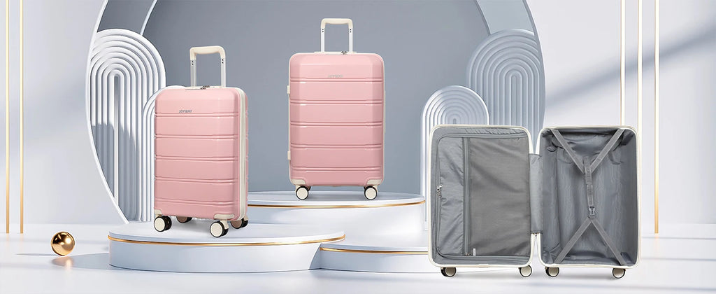 Joyway Reisegepäck-Sets, stilvolles Handgepäck und Koffer-Set, robust, langlebig, kratzfest, TSA-Schloss, Spinner-Räder