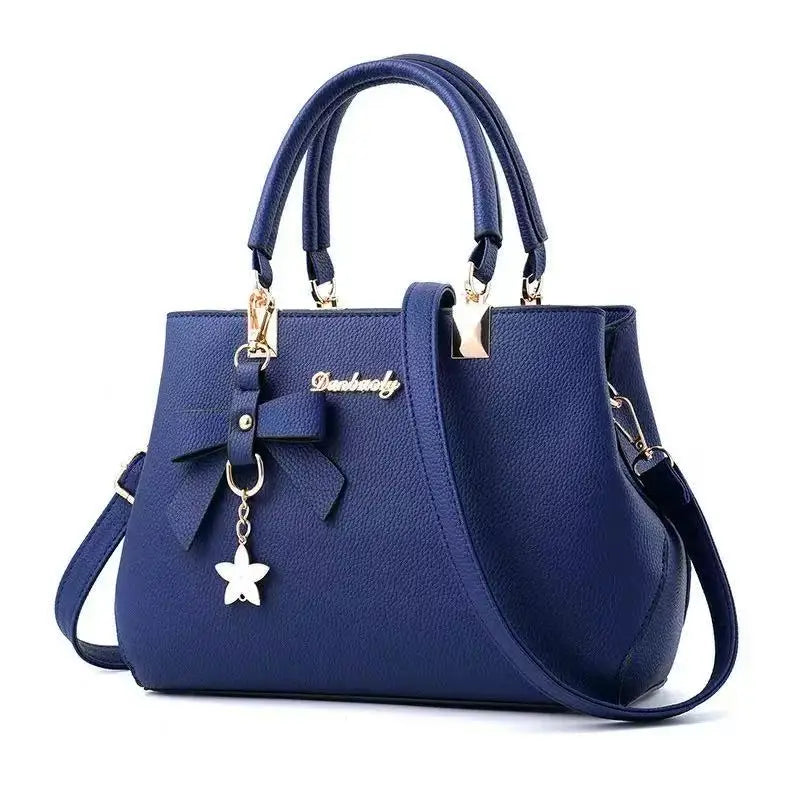 Neue koreanische Version trendige Herbst- und Winter-Schleifen-Damenhandtasche tragbare Umhängetasche Killer Bag Muttertasche großes Fassungsvermögen